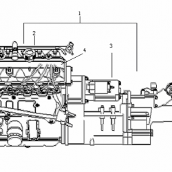 Dfsk k01 Engine with gearbox assembly（EQ465i-21、EQ464i-20、EQ462i-20）