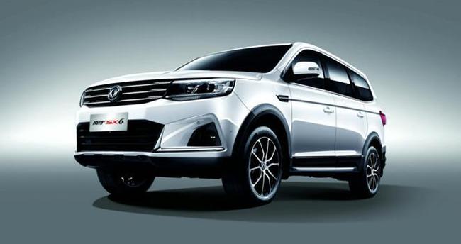 Dongfeng SX6 new models listed, the price is $11,094.17. The new car in terms of appearance changes little